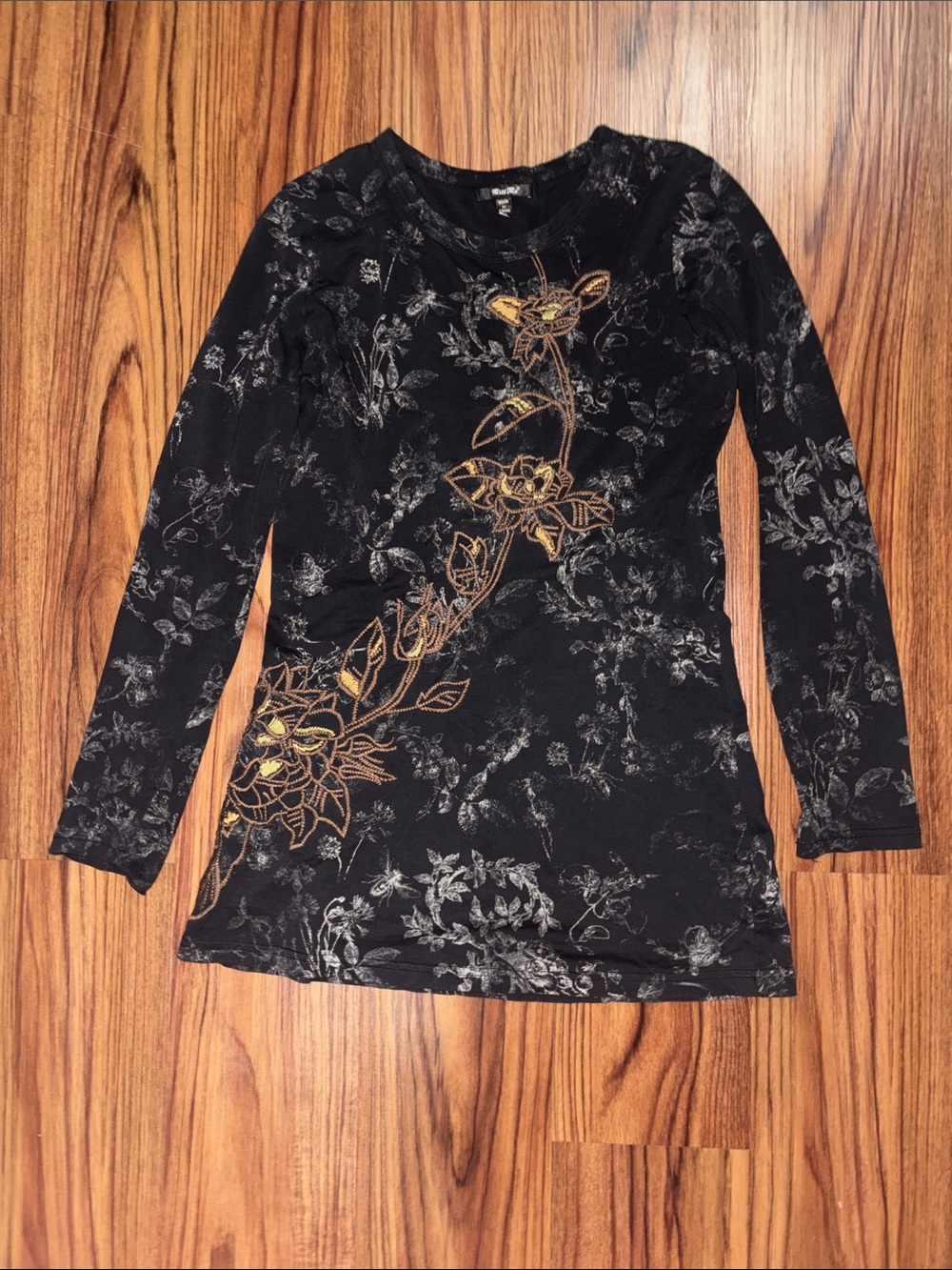 Vintage Miss Me Embroidered Long Sleeve